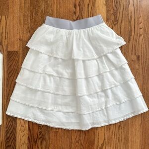 Anthropologie | Edmé & Esyllte | White Tiered Skit | Size 4